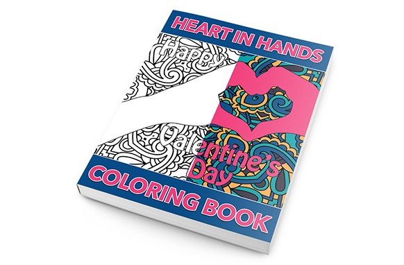 Heart In Hands Coloring Pack