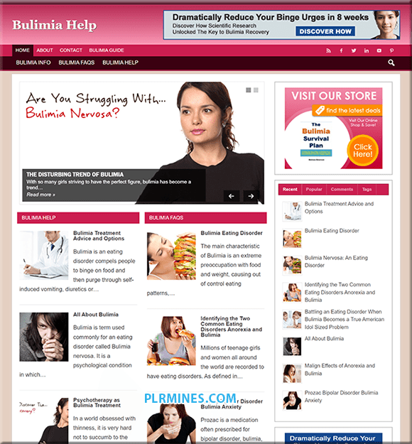 Bulimia Help Ready Made Blog