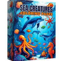 sea creature color pages