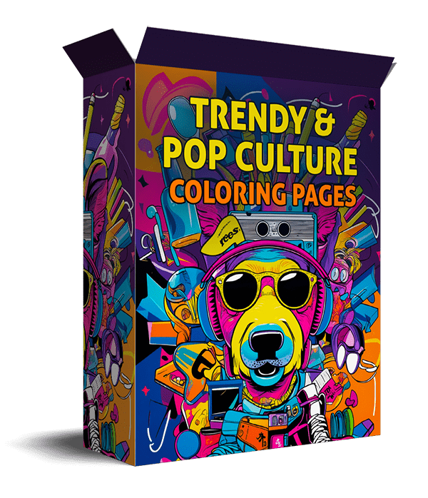 Trendy and Pop Culture Coloring Pages