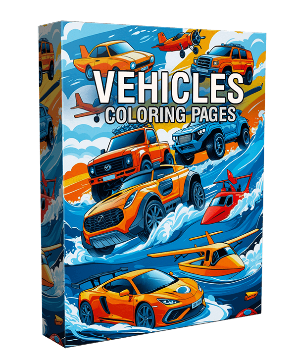 Vehicle Coloring Pages for Kids