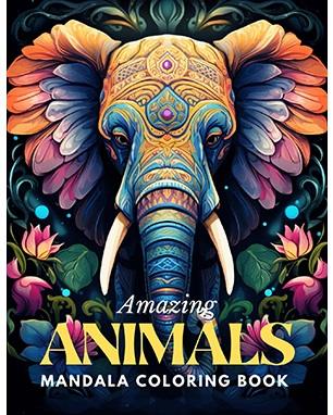 Amazing Animals Mandala Coloring Book
