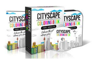 cityscape coloring book for adults