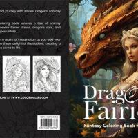 dragons and fairies fantasy coloring book