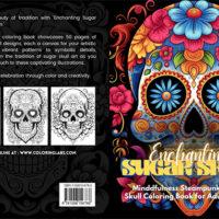 enchanting sugar skull adult coloring book