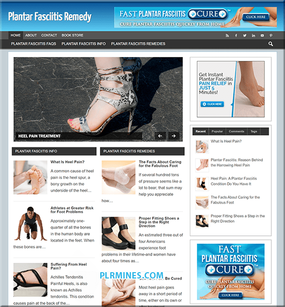 Plantar Fasciitis WordPress Website