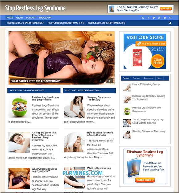 Restless Leg Syndrome WordPress Blog